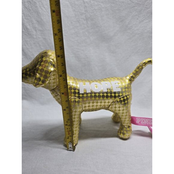 Victoria Secret PINK Dog Mascot Plush Lot of 2 Metallic Circle Printed- NWT - Picture 9 of 15